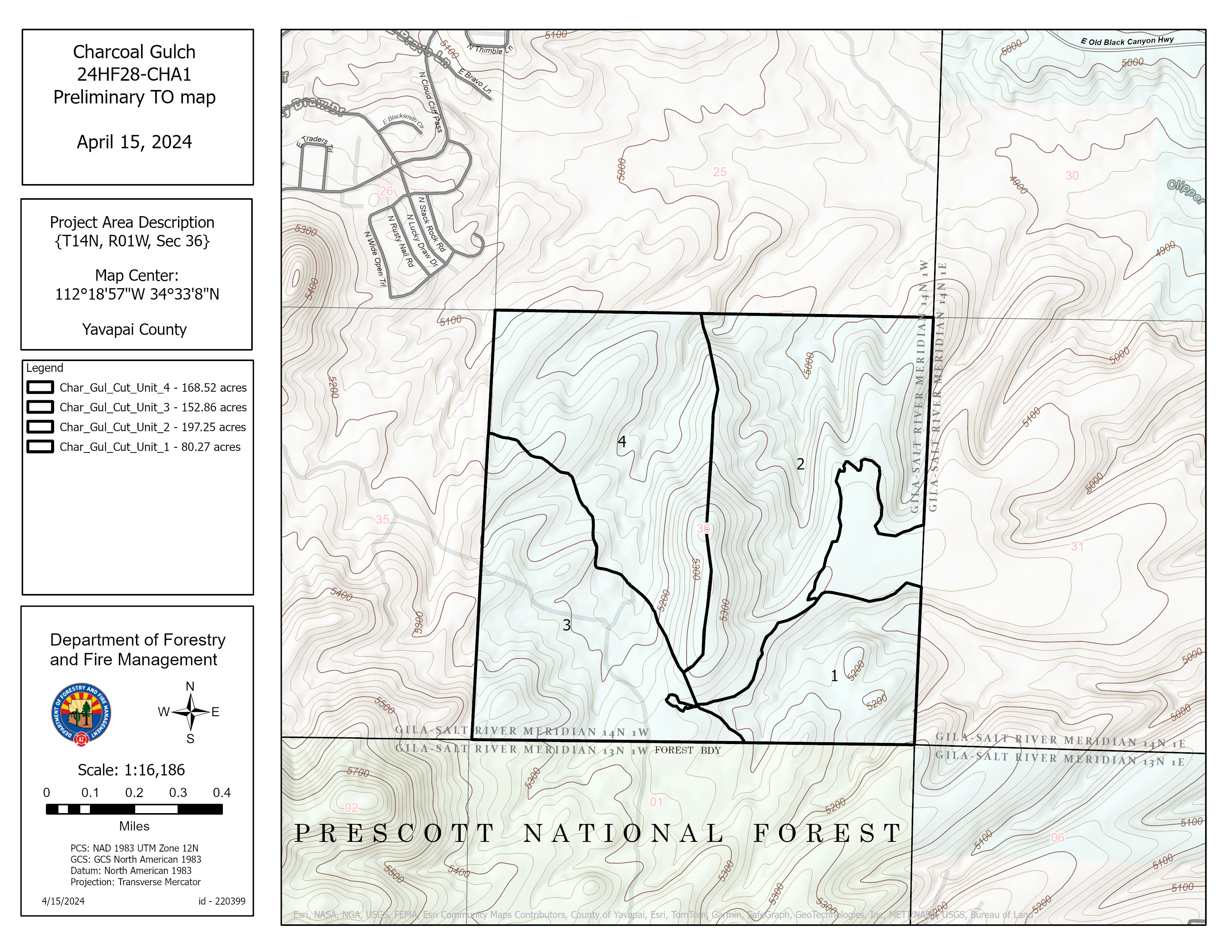 Arizona Forestry Starting Wildfire Risk Reduction Project Near Prescott Valley 