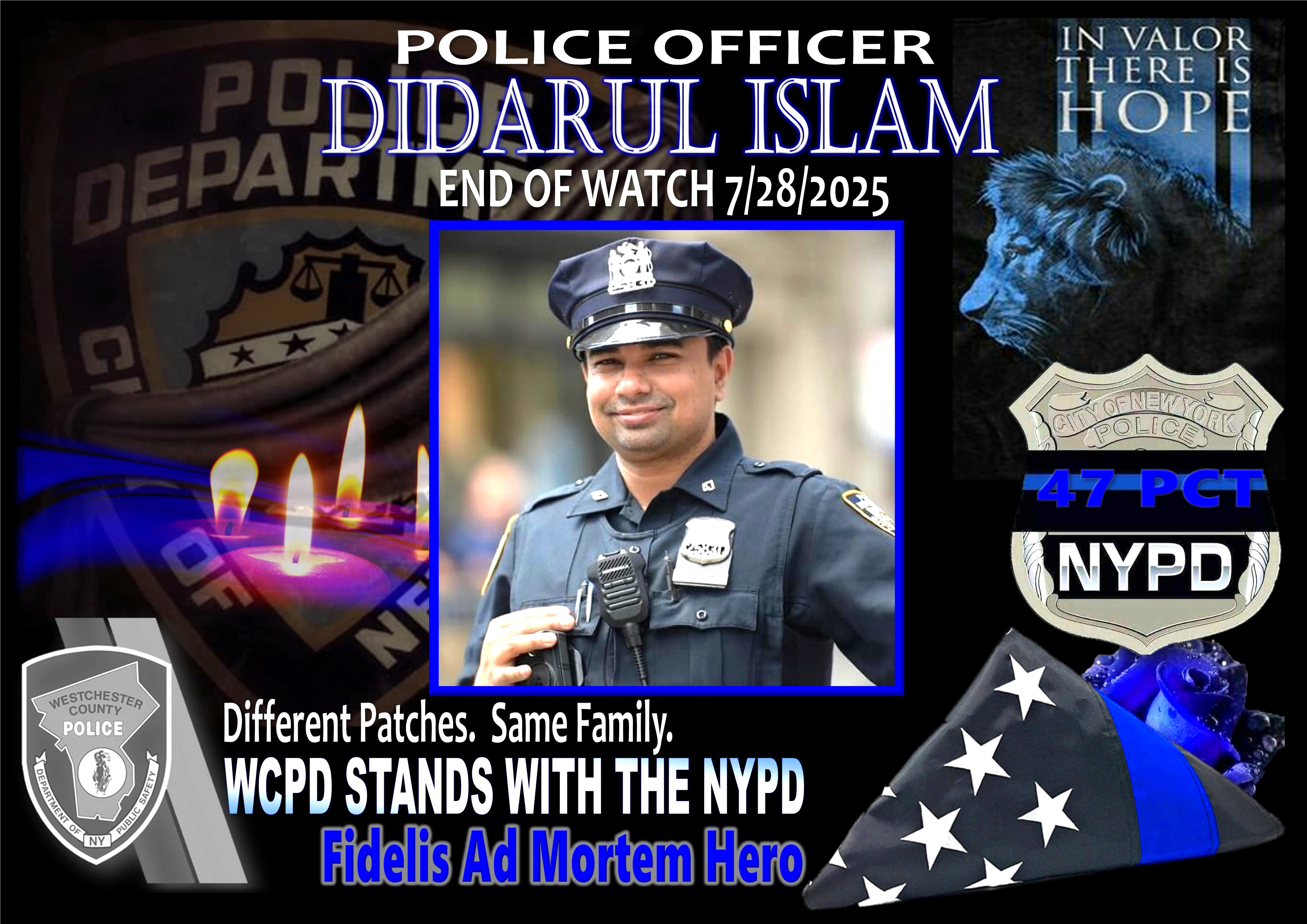 WCPD Stands in Sorrow and Solidarity With The NYPD