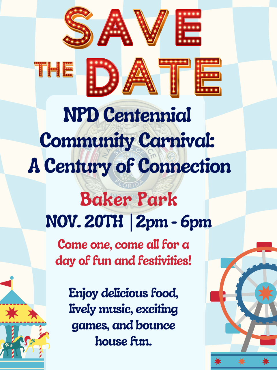 NPD CENTENNIAL COMMUNITY CARNIVAL 11/20/25