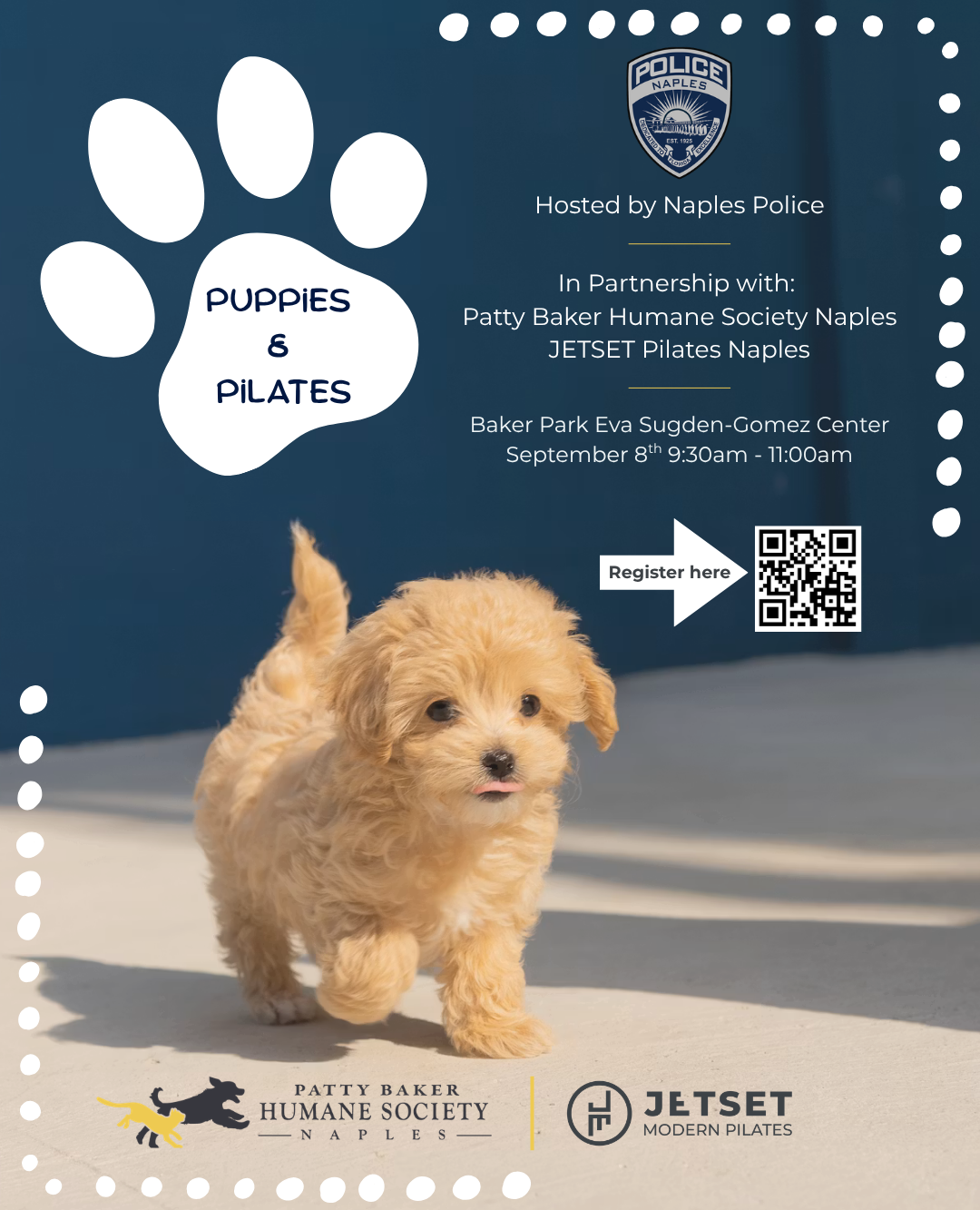 PUPPIES/PILATES/POLICE 9/08/26