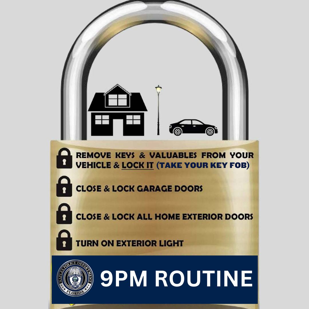 REMEMBER THE 9PM ROUTINE!