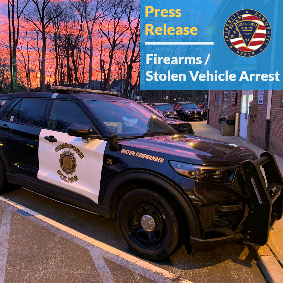 2 Arrested on Firearms and Stolen Vehicle Offenses