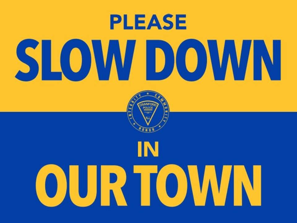 Cranford Police Department Launches “Slow Down in Our Town” Campaign